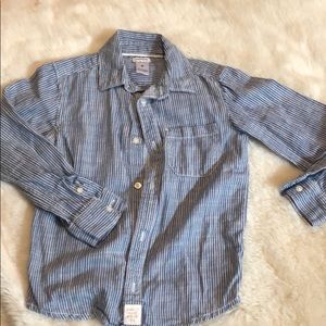 Carters boys striped soft cotton button down
